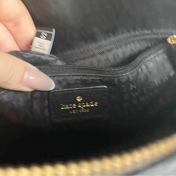 KATE SPADE Black Leather Mini Emma Lina Hudson Backpack Shoulder Bag - Picture 11 of 11